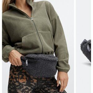 Fabletics Teddy Fanny Pack NEW Grey